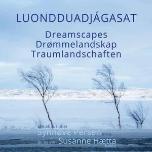 Omslag: "Luondduadjágasat : Synnøve Persen birra = Dreamscapes : about Synnøve Persen = Drømmelandskap : om Synnøve Persen = Traumlandschaften : über Synnøve Persen" av Susanne Hætta