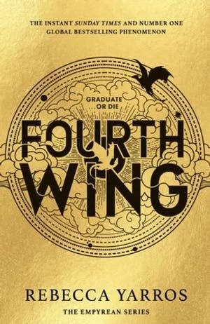 Omslag: "Fourth wing" av Rebecca Yarros